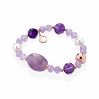 Bracciale Lelune Donna Violetta Silver in Argento Perla LGBR431 - LGBR431